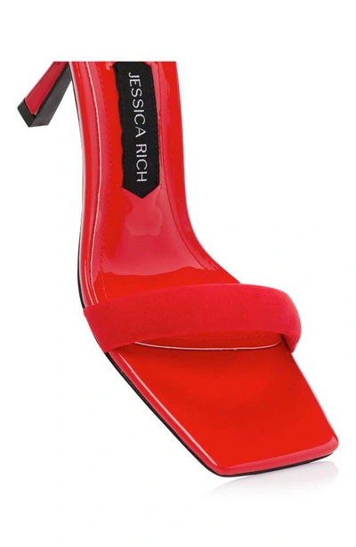 Jessica Rich Women's Veronika Square Toe Sandals In Red