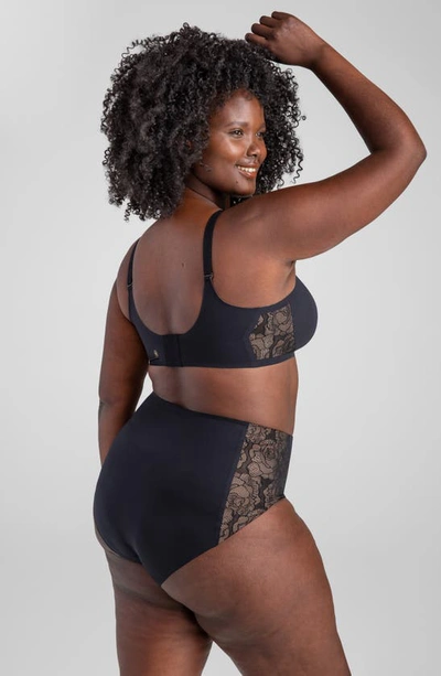 Honeylove Lace Inset Crossover Wireless Bra In Runway