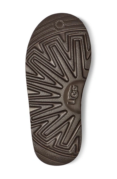 Shop Ugg Kids' Tasman Ii Embroidered Slipper In Dark Chocolate