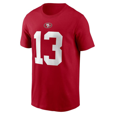 Shop Nike Youth  Brock Purdy Scarlet San Francisco 49ers Player Name & Number T-shirt