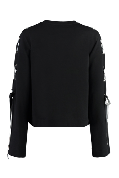 Shop Pucci Logo Detail Cotton Sweatshirt In Black