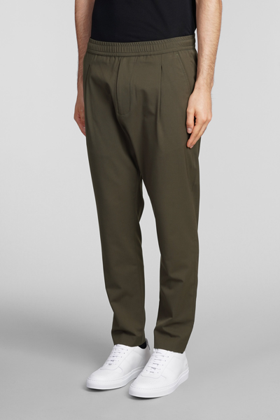 Shop Low Brand Pants In Green Wool
