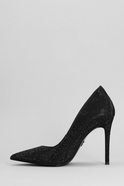 Shop Michael Kors Keke Pump Pumps In Black Glitter