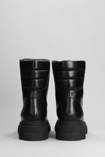 Shop Gia Borghini Gia 35 Combat Boots In Black Leather