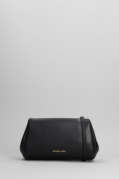 Shop Michael Kors Belle Shoulder Bag In Black Leather