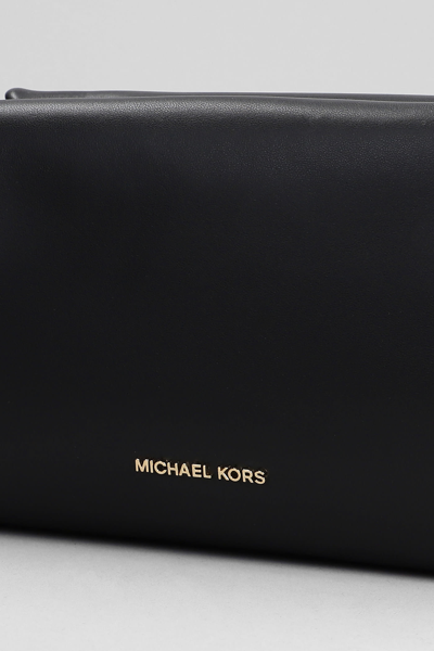 Shop Michael Kors Belle Shoulder Bag In Black Leather