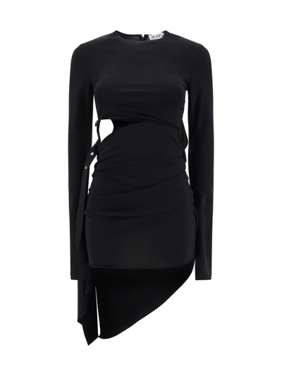 Shop Attico Mini Dress In Black