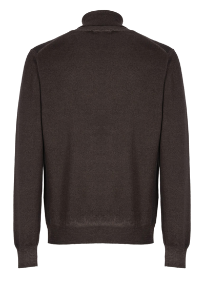 Shop Tagliatore Theo Sweater In Brown