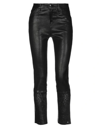 Shop J Brand Woman Pants Black Size 28 Lambskin