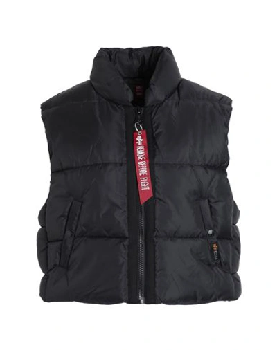 Shop Alpha Industries Woman Puffer Black Size L Polyester