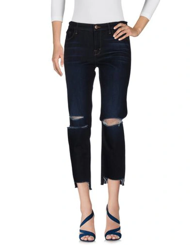 J Brand Woman Jeans Blue Size 24 Viscose, Cotton, Lyocell, Polyester, Elastane In Blue