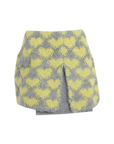 Marco Rambaldi Woman Mini Skirt Grey Size L Acrylic, Alpaca Wool, Polyamide, Wool In Grey