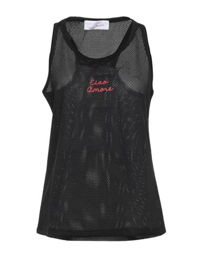 Giada Benincasa Woman Tank Top Black Size Xs Polyester In Black