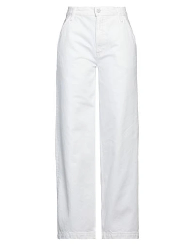 Shop Mother Woman Jeans White Size 29 Cotton