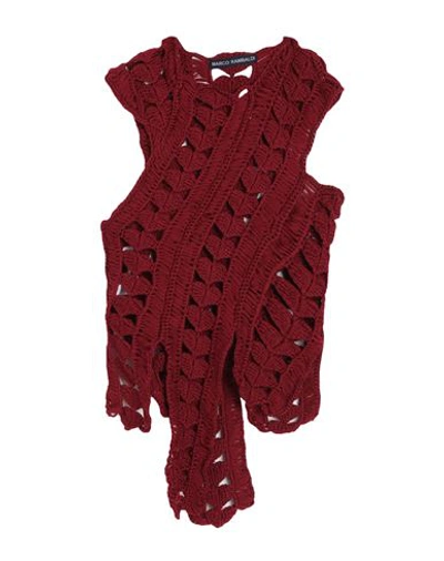 Shop Marco Rambaldi Woman Top Burgundy Size L Virgin Wool In Red
