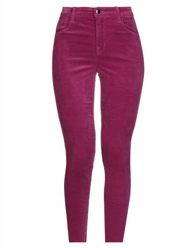 Shop J Brand Woman Pants Light Purple Size 24 Cotton, Modal, Polyester, Polyurethane