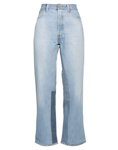 Re/done With Levi's Woman Jeans Blue Size 30 Cotton In Blue