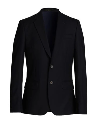 Shop Paul Smith Man Blazer Midnight Blue Size 44 Wool