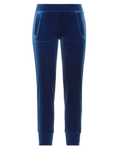 Shop Norma Kamali Woman Pants Bright Blue Size L Polyester, Elastane
