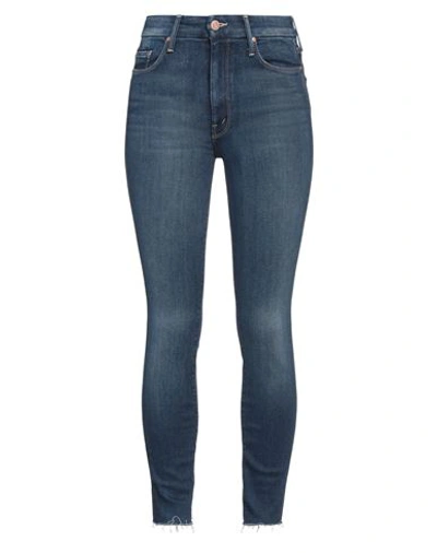 Mother Woman Jeans Blue Size 30 Cotton, Lyocell, Polyester, Elastane In Blue