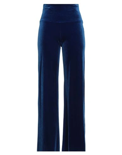 Shop Norma Kamali Woman Pants Bright Blue Size Xs Polyester, Polyurethane Coated