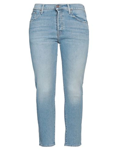 Mother Woman Jeans Blue Size 28 Organic Cotton, Lyocell, Elastane In Blue