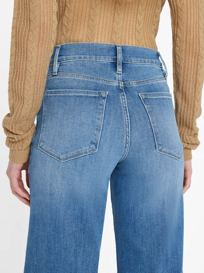 Shop Frame Le Slim Palazzo Jeans In Blue