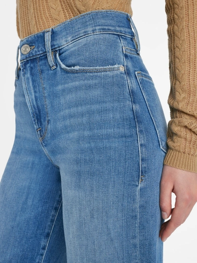 Shop Frame Le Slim Palazzo Jeans In Blue