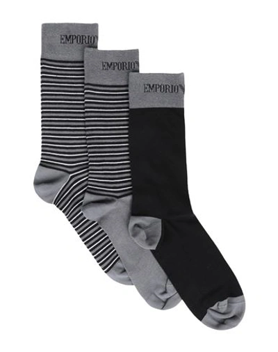Shop Emporio Armani Man Socks & Hosiery Black Size Onesize Cotton, Polyamide, Elastane