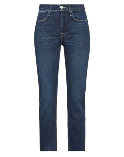 Frame Woman Jeans Blue Size 27 Cotton, Post-consumer Recycled Cotton, Lyocell, Elasterell-p, Elastan In Blue