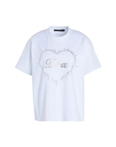 Shop Marco Rambaldi Woman T-shirt White Size M Cotton, Elastane