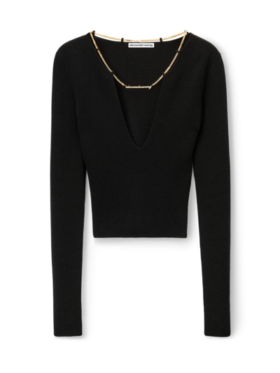 Shop Alexander Wang Sweater With Necklace