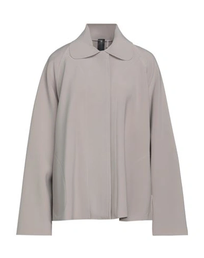 Shop Norma Kamali Woman Blazer Grey Size 4 Polyester, Elastane