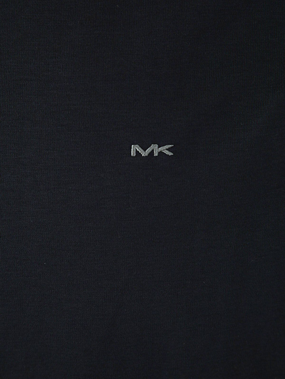 Shop Michael Kors Long Sleeve Sleek Mk Crew T In Black