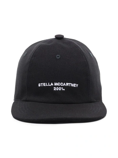 Shop Stella Mccartney Logo-embroidered Baseball Cap In Ultra Black
