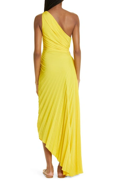 Shop A.l.c Delfina Cutout One-shoulder Maxi Dress In Sole