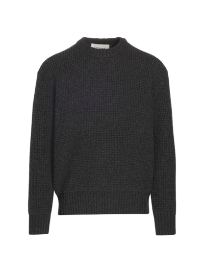 Shop Frame Men's Crewneck Wool Sweater In Charcoal