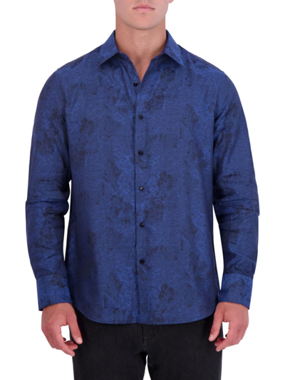 Shop Robert Graham Men's Mystique Abstract Button-front Shirt In Blue
