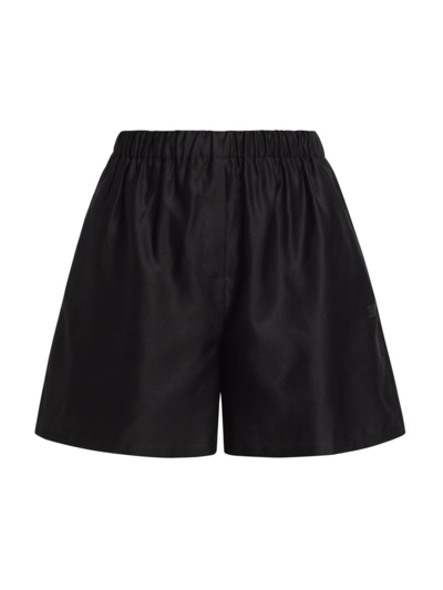 Shop Max Mara Women's Piadena Cotton Shorts In Black