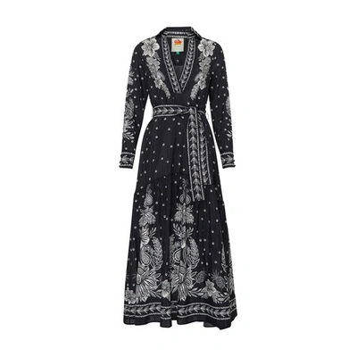Shop Farm Rio Maxi Dress In Pasley_bloom_black