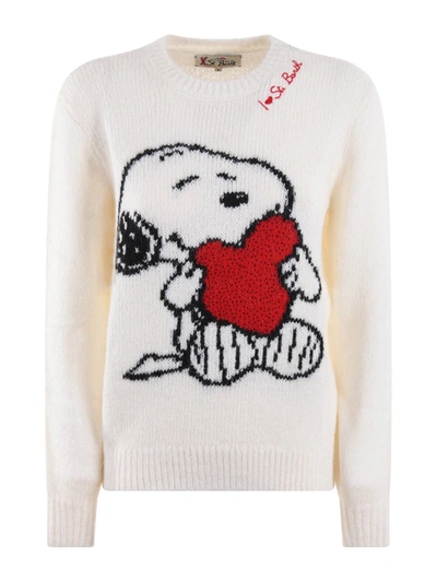Shop Mc2 Saint Barth Sweater In Ivory