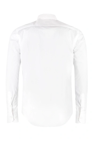 Shop The (alphabet) The (shirt) - Stretch Cotton Shirt In White