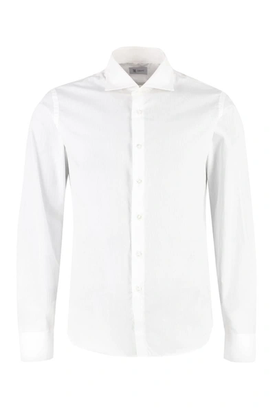 Shop The (alphabet) The (shirt) - Stretch Cotton Shirt In White