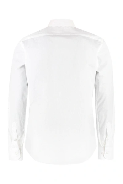 Shop The (alphabet) The (shirt) - Stretch Cotton Shirt In White