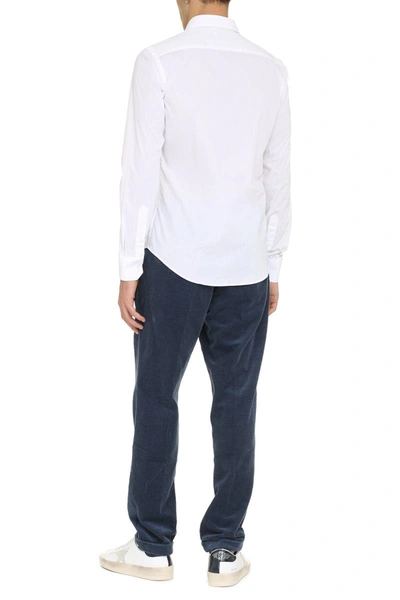 The (alphabet) Oxford Cotton Shirt In White