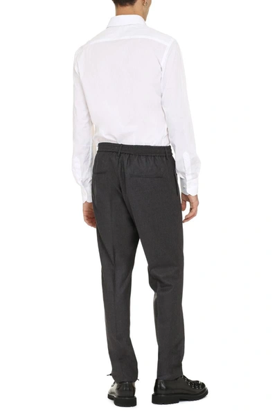 The (alphabet) Oxford Cotton Shirt In White