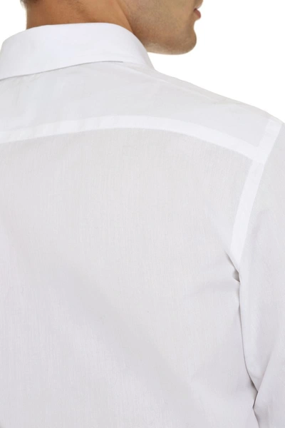 Shop The (alphabet) The (shirt) - Stretch Cotton Shirt In White