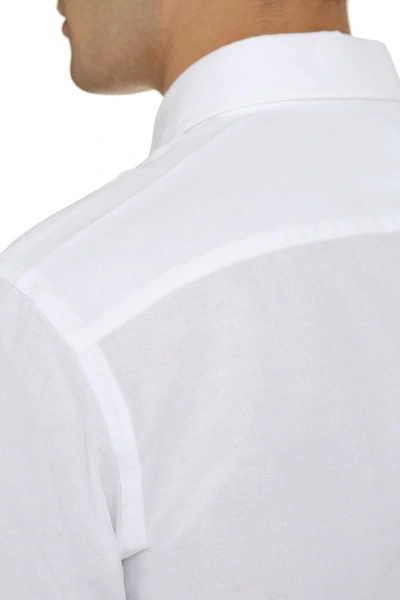 Shop The (alphabet) The (shirt) - Oxford Cotton Shirt In White