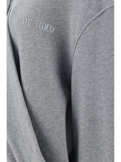 Shop Attico The  Sweatshirts In Melange Grey