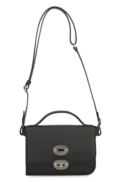 Shop Zanellato Ella Leather Handbag In Black